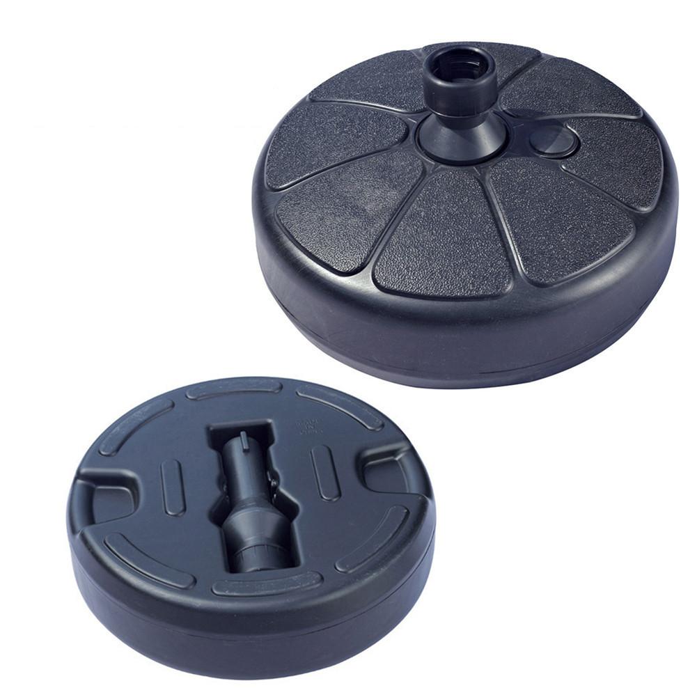 draussen Sonnenschirm Basis Stehen Runde Wasser Gefüllt Regenschirm Halfter Für 3,5-3,8 cm Regenschirm Pole