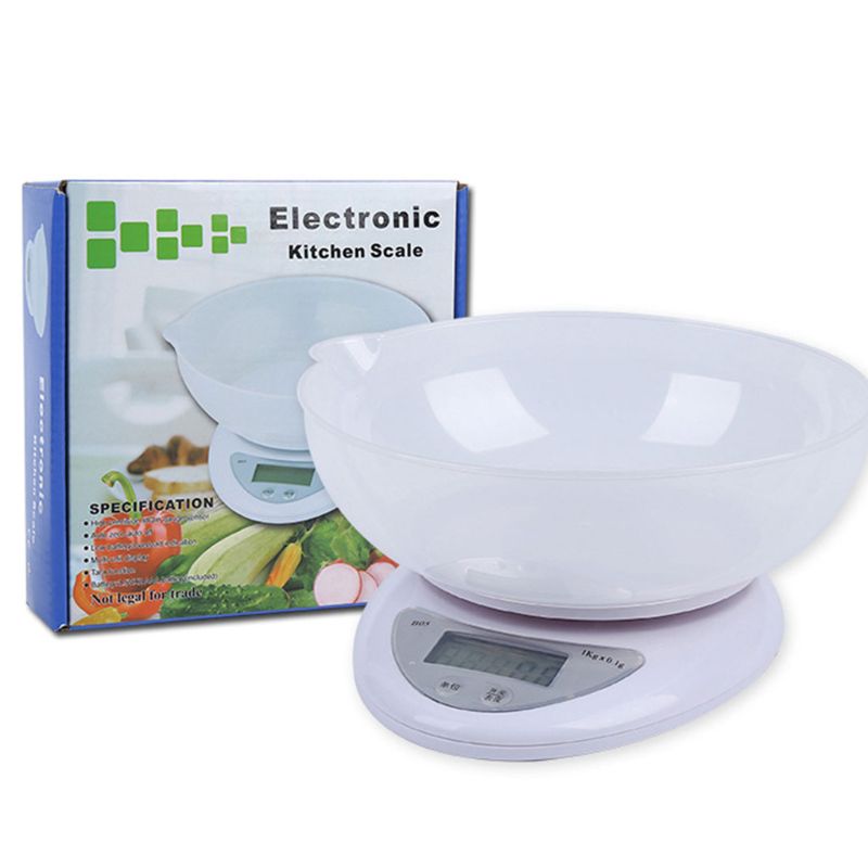 Hohe Genauigkeit Sensor Digital Küche Skala Abnehmbare transparent Schüssel LCD Anzeige Haushalt Peeling Wiegende Küche