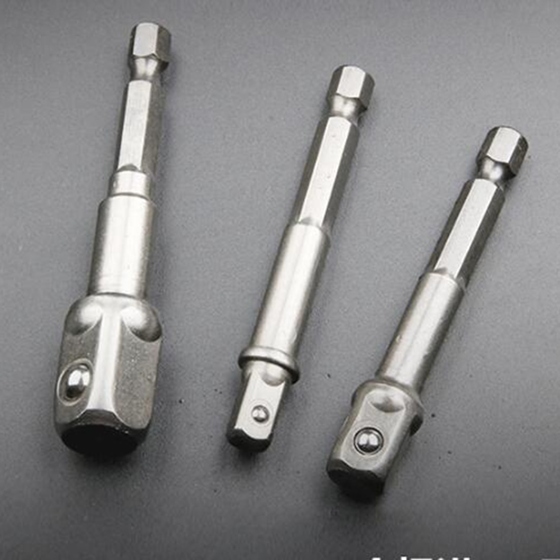Super Bieten 1pc Chrom-Vanadium-stahl Sockel Adapter verhexen Schaft zu 1/4 '3/8' 1/2 'Erweiterung Bohrmaschine Bits Bar verhexen bisschen einstellen Hand Werkzeuge