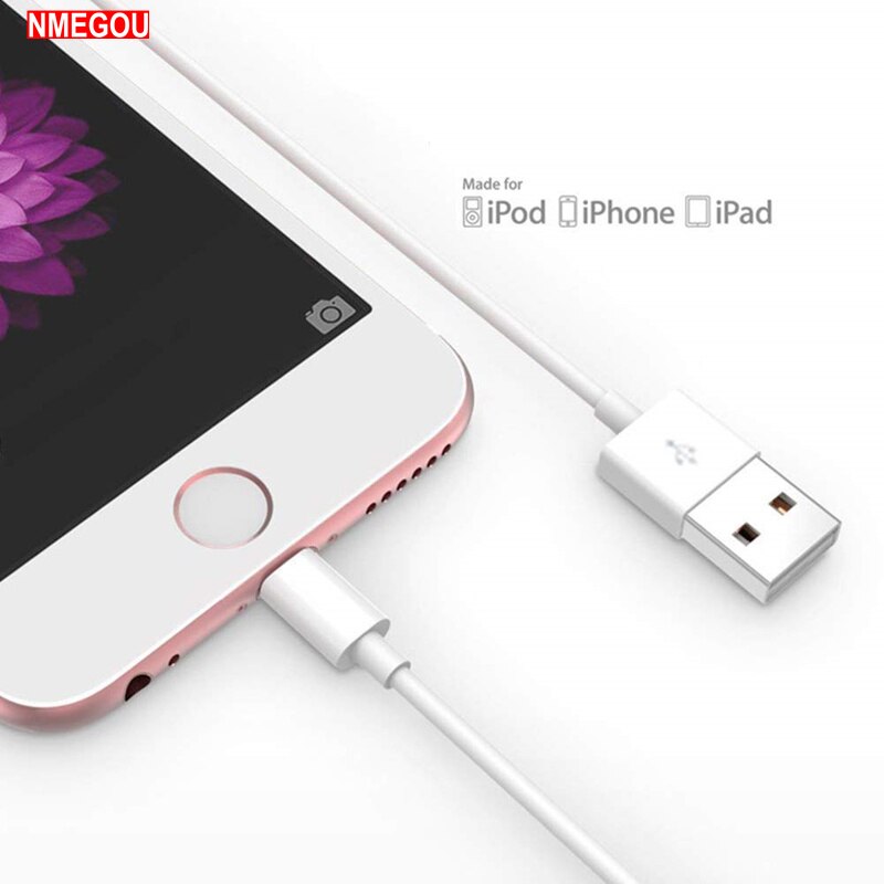 1M 2M 3M Telefon Daten Kabel Usb Ladegerät für IPhone X XS Max XR 6 6S 7 8 Plus 5 5S IPad Handy, Mobiltelefon Reisen Aufhellung Ladung Usb Cabo
