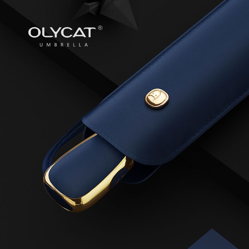 Olycat 3 Klapp Automatische Schwarz Beschichtung Sonnencreme UV Sonnigen Und Regnerischen Regenschirm Ultra Licht Tragbare Regenschirm Weibliche