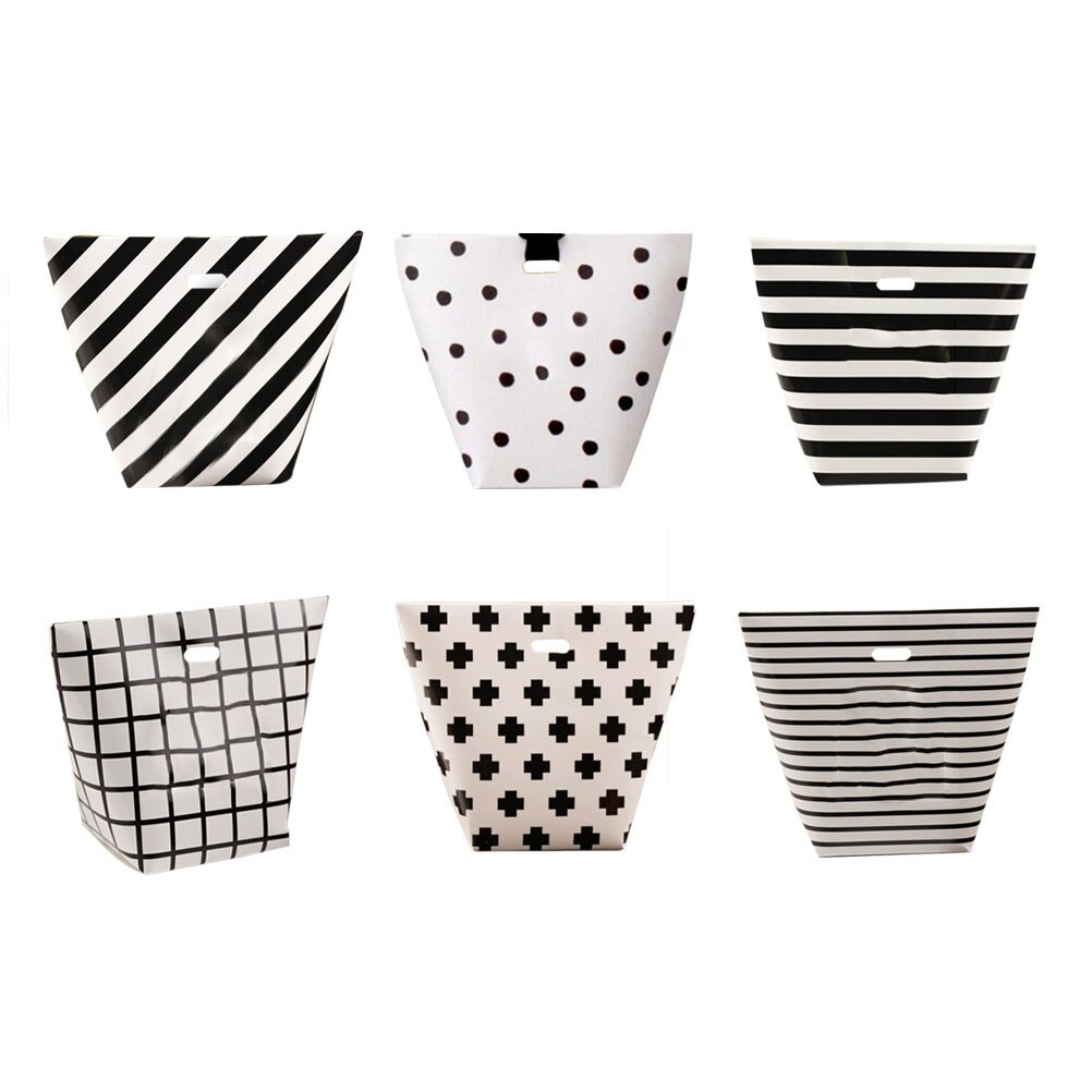 6 Stck wickeln Süßigkeiten Kuchen Keks Tragbare Papier Taschen für Party ohne Band Papier Taschen