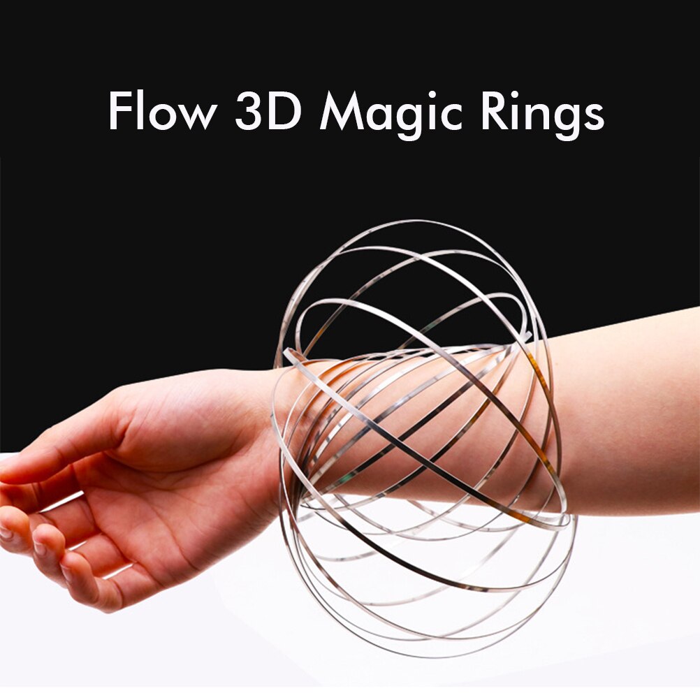 Edelstahl Arm Ring Spielzeug Dekompression Armbinde Spielzeug Multifunktions Armbinde Flüssigkeit Spielzeug für Weihnachten präsentieren