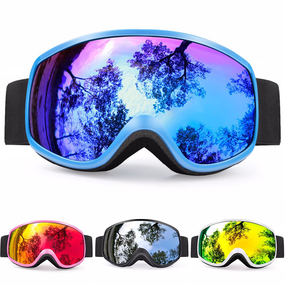 Ski Brille Bunte Objektiv Winter Schnee Sport Snowboard Brille Anti-Nebel UV Schutz freundlicher Skifahren Maske Skifahren Gläser D30