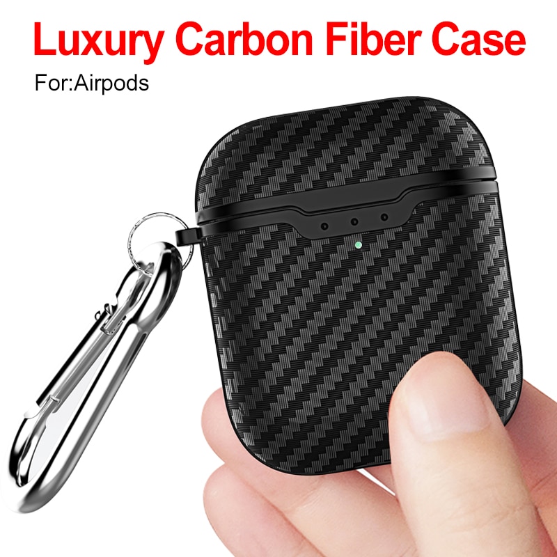 Geschäfts Weiche Volle Schutzhülle für Airpods 2 Bluetooth Drahtlose Kopfhörer fallen für Airpods 1 2 Abdeckung Kasten mit Haken