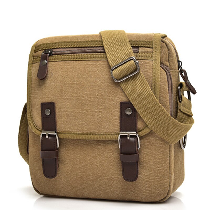 lässig Männer Bote Taschen Leinwand Handtasche Reißverschluss Männer Schulter Tasche Große Kapazität Mann Umhängetaschen sacoche homme WBS707