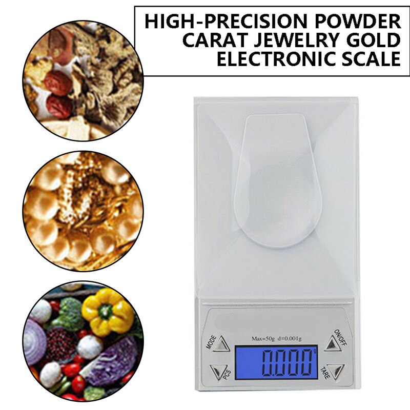 hoch-präzision Digitale Waage Schmuck Medizin Pulver Karat Schmuck Gold Elektronische Waage 0,001g Gramm Skala