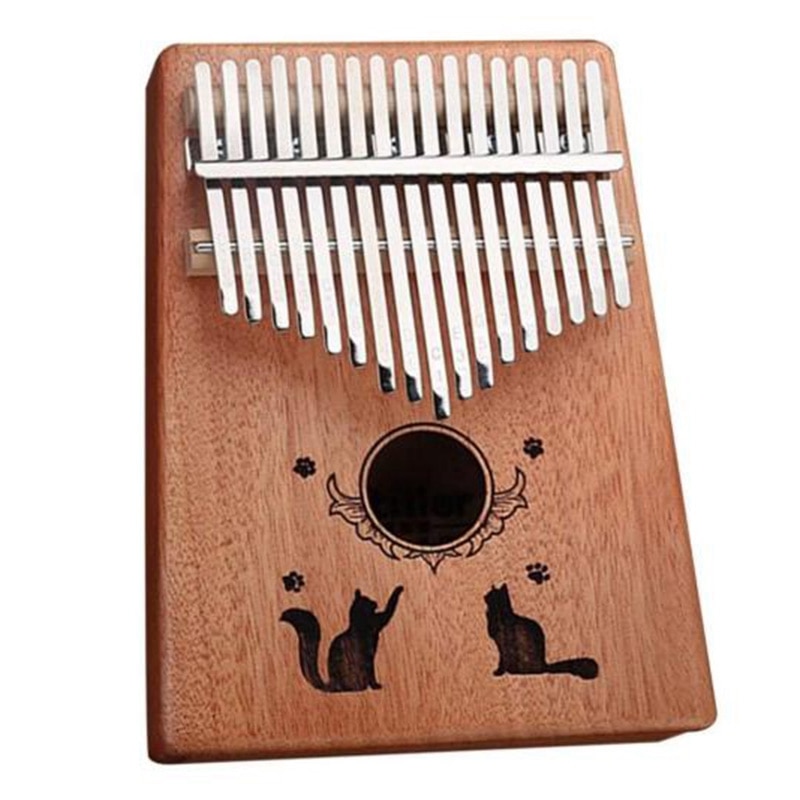 17-schlüssel Daumen Klavier freundlicher Kalimba Afrikanische Tasche Holz Musical Instrument Kalimba Daumen Klavier