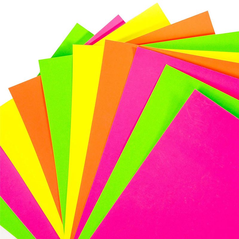 120X Blätter Von A4 Neon- Karte-Fluoreszierende Handwerk Karte Lagerbier