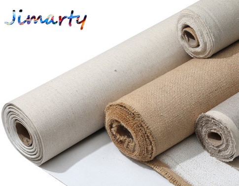 Leinen Mischung Grundiert Leere Leinwand Schicht Ölgemälde Leinwand acryl malerei 1 mt Eine Rolle, 28/48 cm Breite
