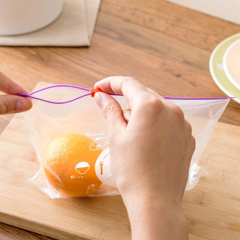 50 Teile/satz von Mehrweg Frische Reißverschluss Tasche für Gefrorene Beheizt essen Sara Verpackung Frische-Halten Tasche Reißverschluss sperren PVC tasche
