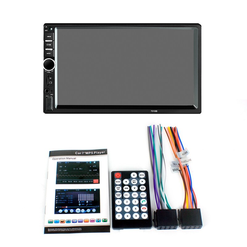 7018B Auto Av 7 zoll Hd Touchscreen Auto Bluetooth Mp5 Spieler Auto Karte Bluetooth-freisprecheinrichtung