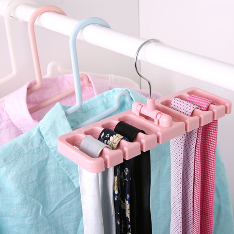Aufhänger Organizer Platzsparende KleiderbüGel Krawatten Gürtel Schal Schrank Gestell Halfter Drehen Schrank Lagerung Gestell KleiderbüGel für Kleidung