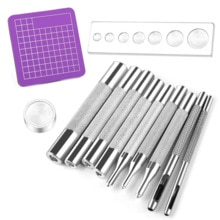 LMDZ 11 Stck Leder Druckknöpfe Bausatz, Leder schnappen Setter einstellen, Metall schnappt Einstellung Werkzeuge für Leder, kleidung, Jacken