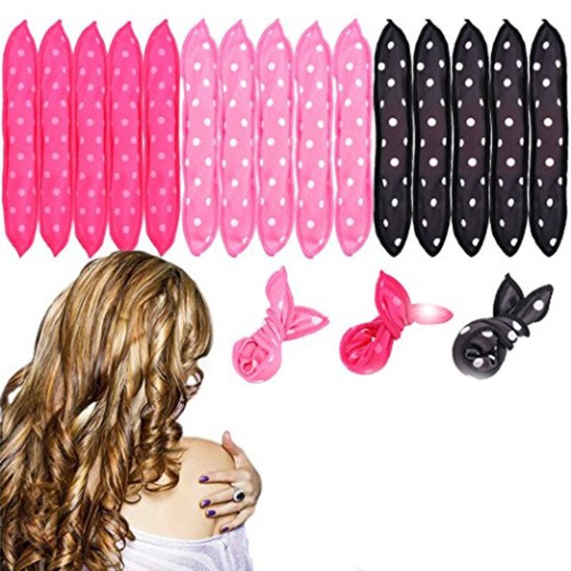 10 Teile/los Haar Lockenwickler Weiche Schlaf Kissen Haar Rollen einstellen Beste flexibel Schaum und Schwamm Magie Haarpflege DIY Haar Styling Werkzeuge
