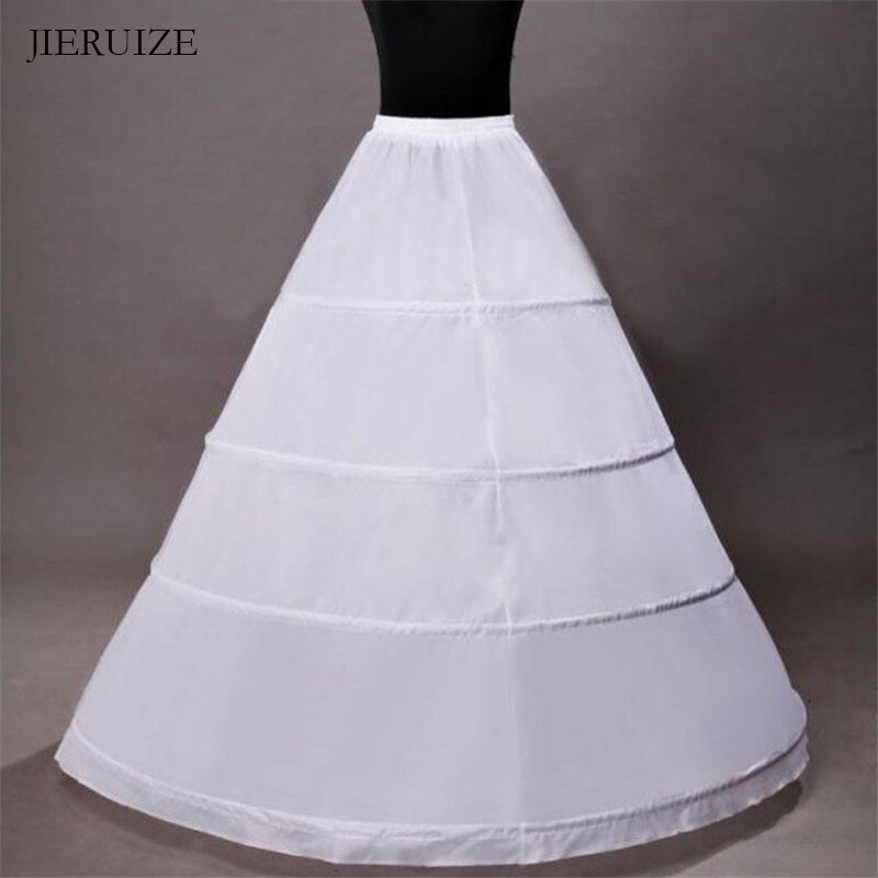 JIERUIZE Ballkleid Hochzeit Petticoat 4 Reifen Krinoline Unterhose Unterrock Für Hochzeit Kleid Hochzeit Zubehör