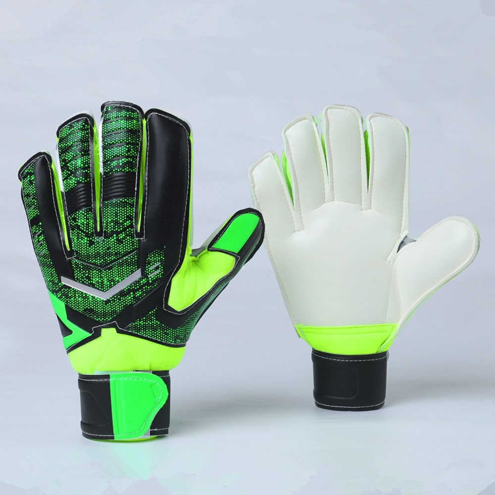 Voll Latex professionelle männer torwart handschuhe fußBall ziel Wächter handschuh Anti-Unterhose Finger sparen schutz goalie Sport fußBall handschuhe