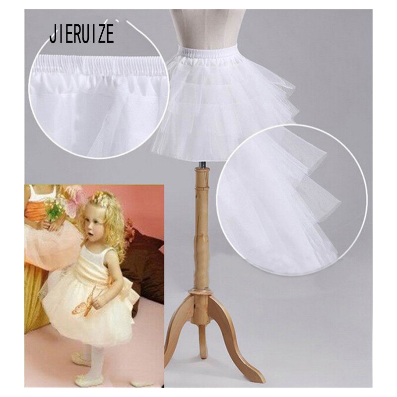 JIERUIZE Auf Lagerbier Hochzeit Zubehör freundlicher Petticoat Ballkleid Unterrock Für freundlicher Blume Mädchen Kleider Unterröcke