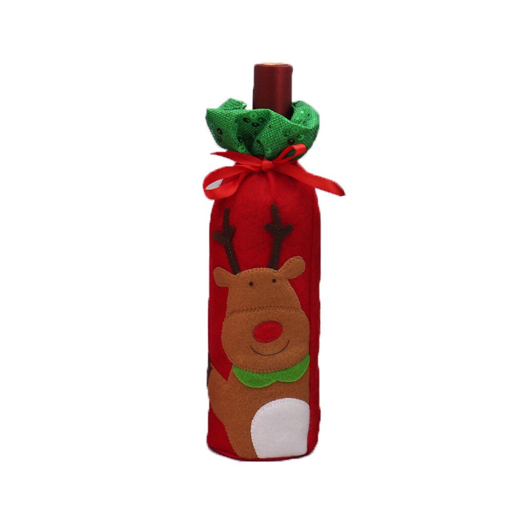 1PC Weihnachten Vorabend Schneemann Resuable Weihnachten Wein Flasche Schutz Abdeckung Tasche für Weihnachten Dekoration Storaging Wein 30 besten preis