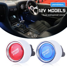 Universal- 12V Auto Motor- Starten Schalter drücken Taste Schutzhülle Dekorative Zündung Anlasser Auto Zubehör Auto Ersatz Teile