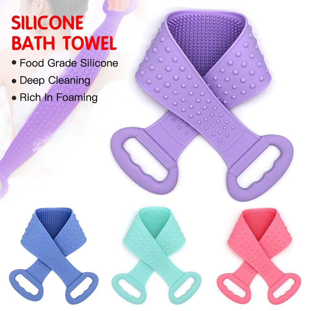 Brosses en Silikon magique servietten de bain | Épluchage de la boue Dusche de Massage épurateur allongé peau brosses de Dusche