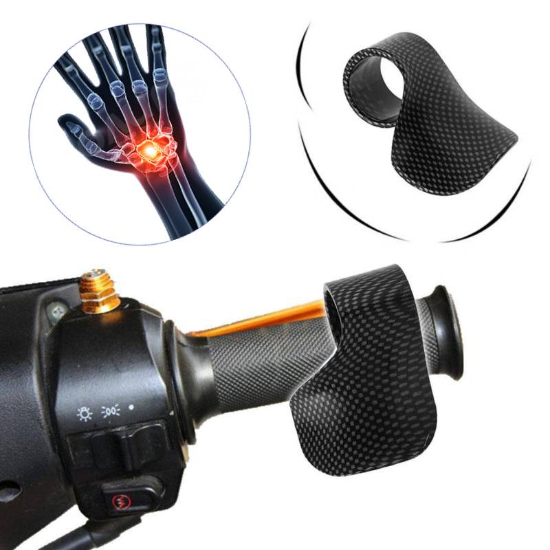 Motorrad E-Fahrrad Gas-drehgriff Unterstützen Kohlenstoff Faser Moto Handgelenk Tempomat Krampf Rest Griffe Motorrad Zubehör