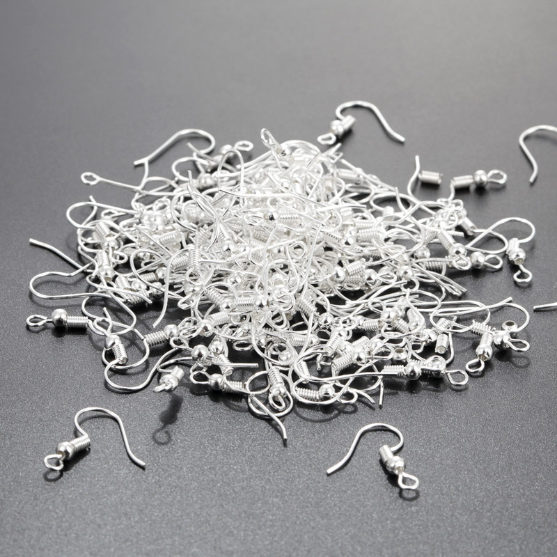100 teile/los 20mm DIY Ohrring Erkenntnisse Ohrringe Umklammert Haken Armaturen DIY Schmuck Machen Zubehör Eisen Haken Earwire Schmuck