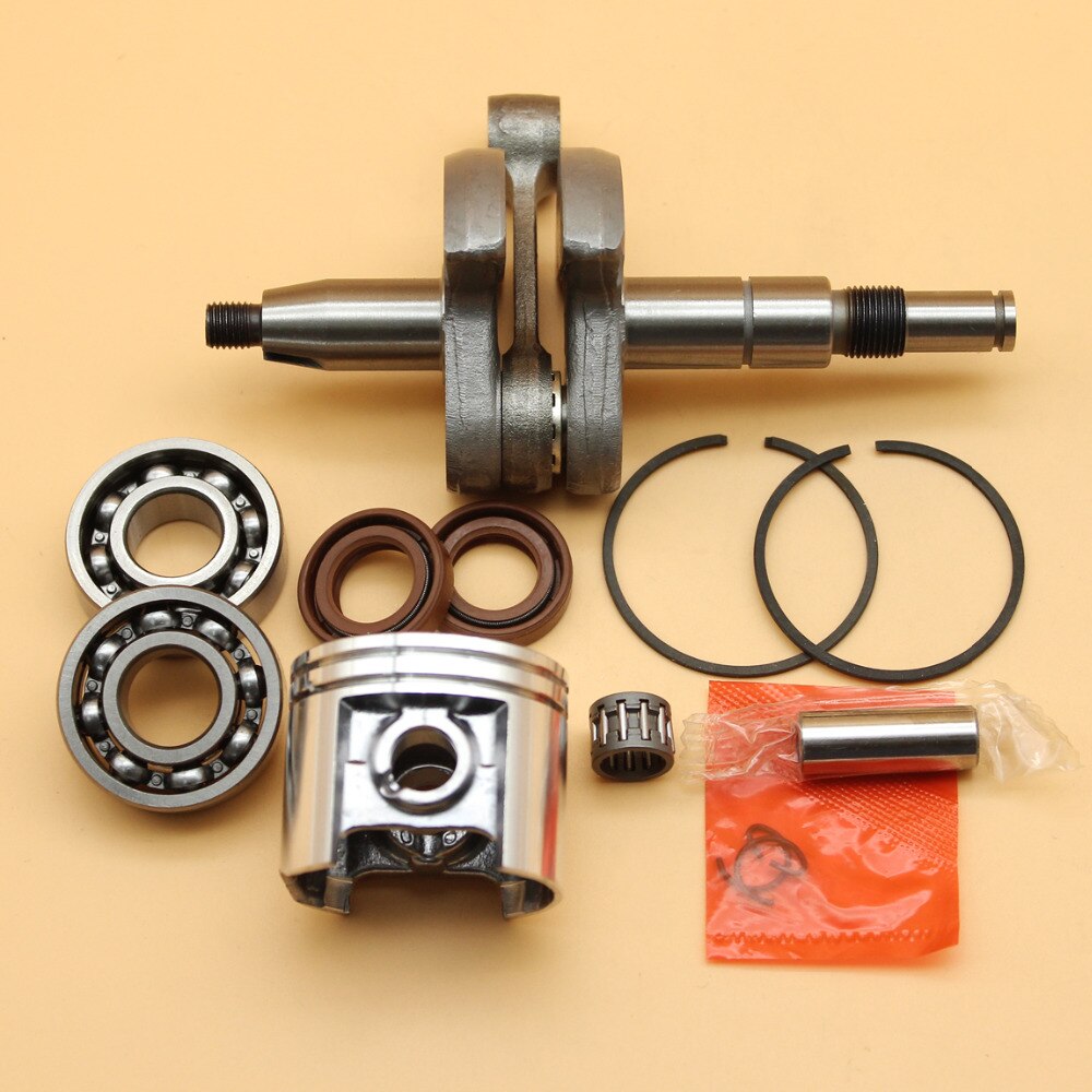 Kurbelwelle Kurbel Lagerbier Öl Dichtungen & 42,5mm Kolben Ringe Bausatz passen STIHL Frau250 Frau230 Frau 250 230 025 023 kettensäge Motor- Teile
