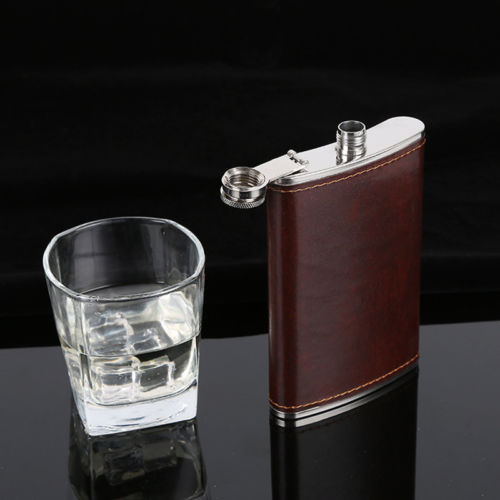 FLACHMANN Edelstahl Tasche Trinken Whiskey Flaschen Alkohol Gravierte Stahl