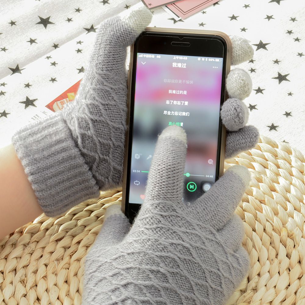 1 paar Touchscreen Handschuhe Frauen Mädchen strecken betroffen Handschuhe Winter Warme Handschuhe NEUE