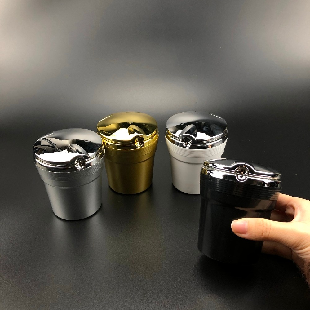 Auto Aschenbecher mit LED Blau Licht Für Peugeot 206 207 301 307 308 407 408 508 3008 4008