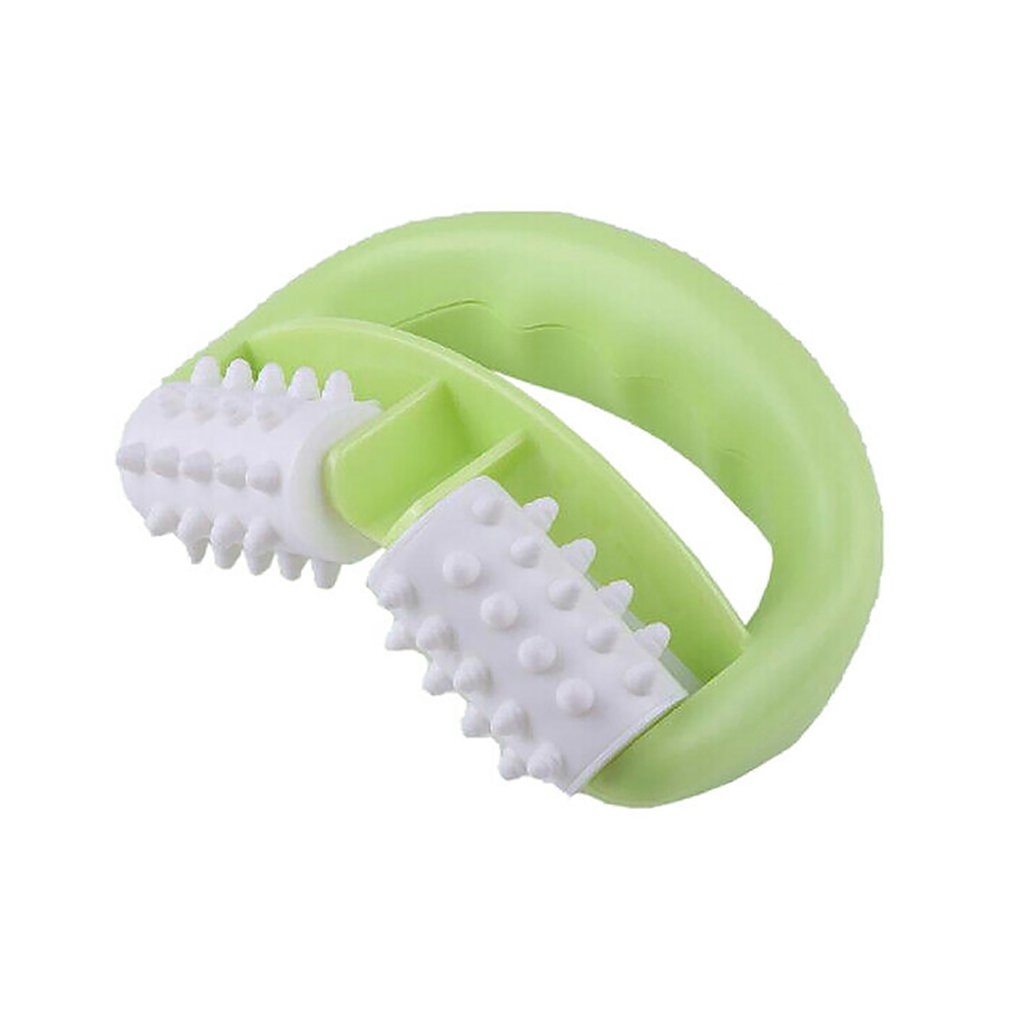 Mini Handheld Körper Anti Zellulitis Massage Zelle Rolle Massagegerät Schlingpflanze Rad dauerhaft Doppel Rad Massagegerät
