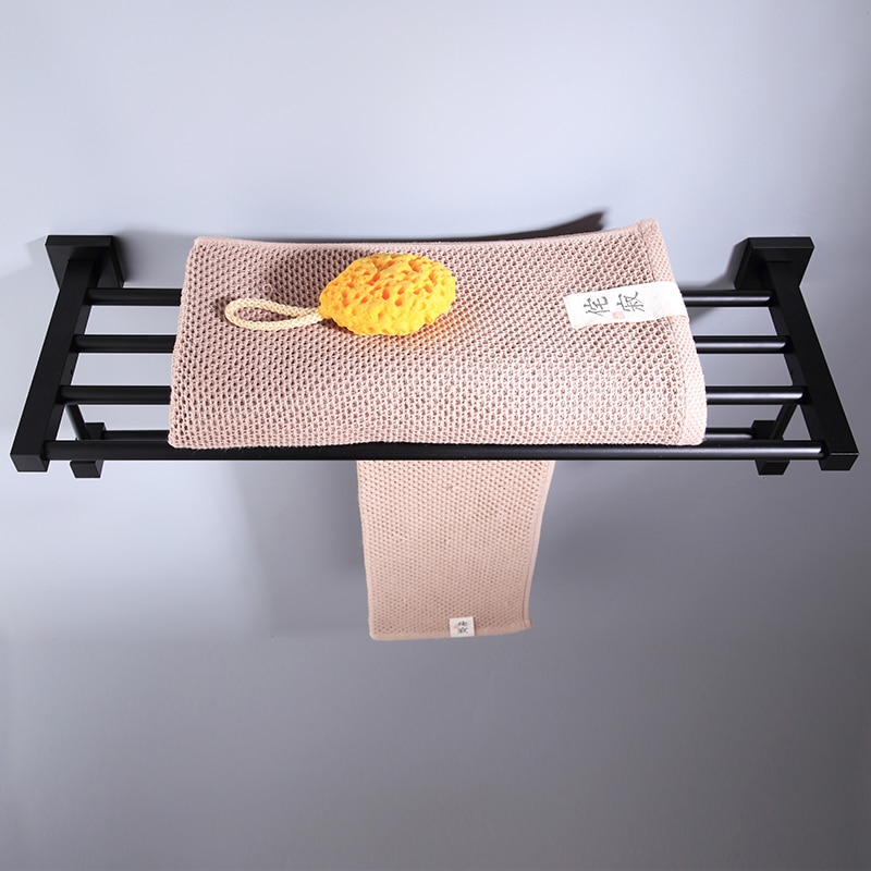 Schlecht Handtuch Gestell Handtuch Schiene Schlecht Regal AluminumBlack Schlecht Handtuch Halfter Schlecht verwöhnen