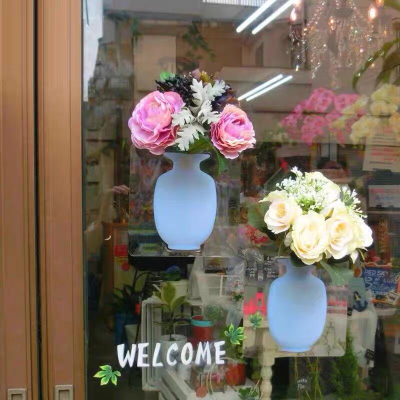 Silikon klebrig Zauberstab Magische Pflanze Vasen Container Dekorationen Blätter Körper Zubehör draussen Handgemachte Töpfe Weiche Flasche Blumen