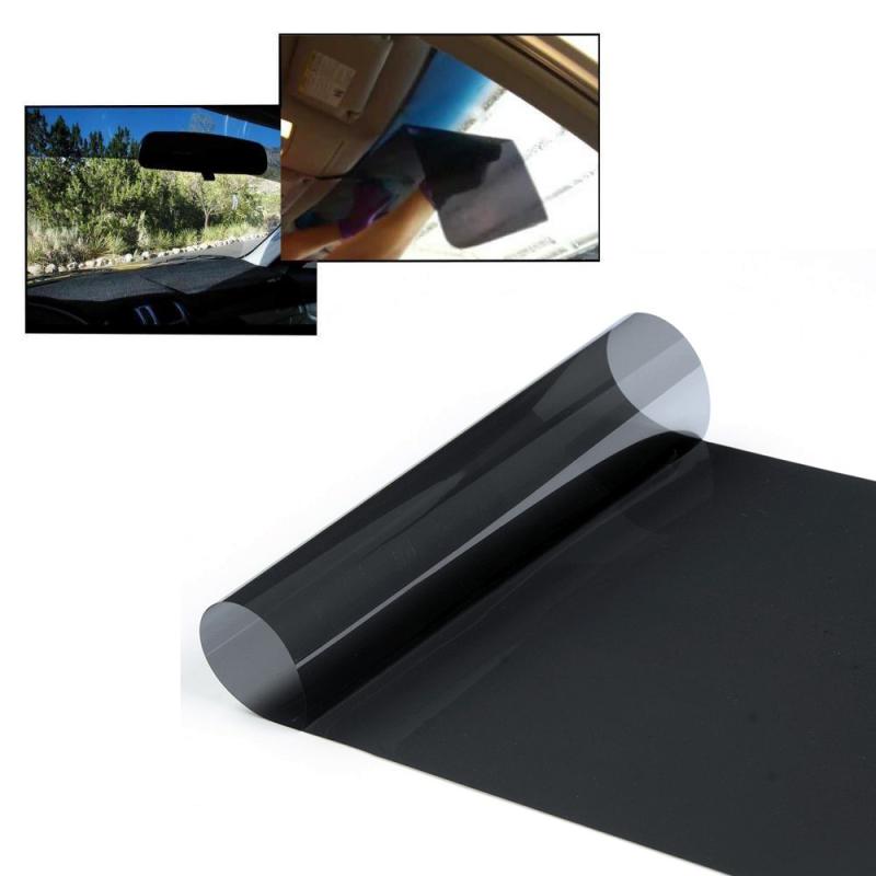 Auto Fenster Auto Aufkleber 99% Anti-uv Bewertung schwarz 20cm x 150cm Auto Fenster Solar- Film Windschutzscheibe Sonne Schatten