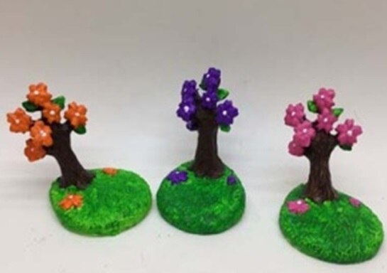 Blüte Baum Terrarium Objekt 5x 6x 6,2 cm