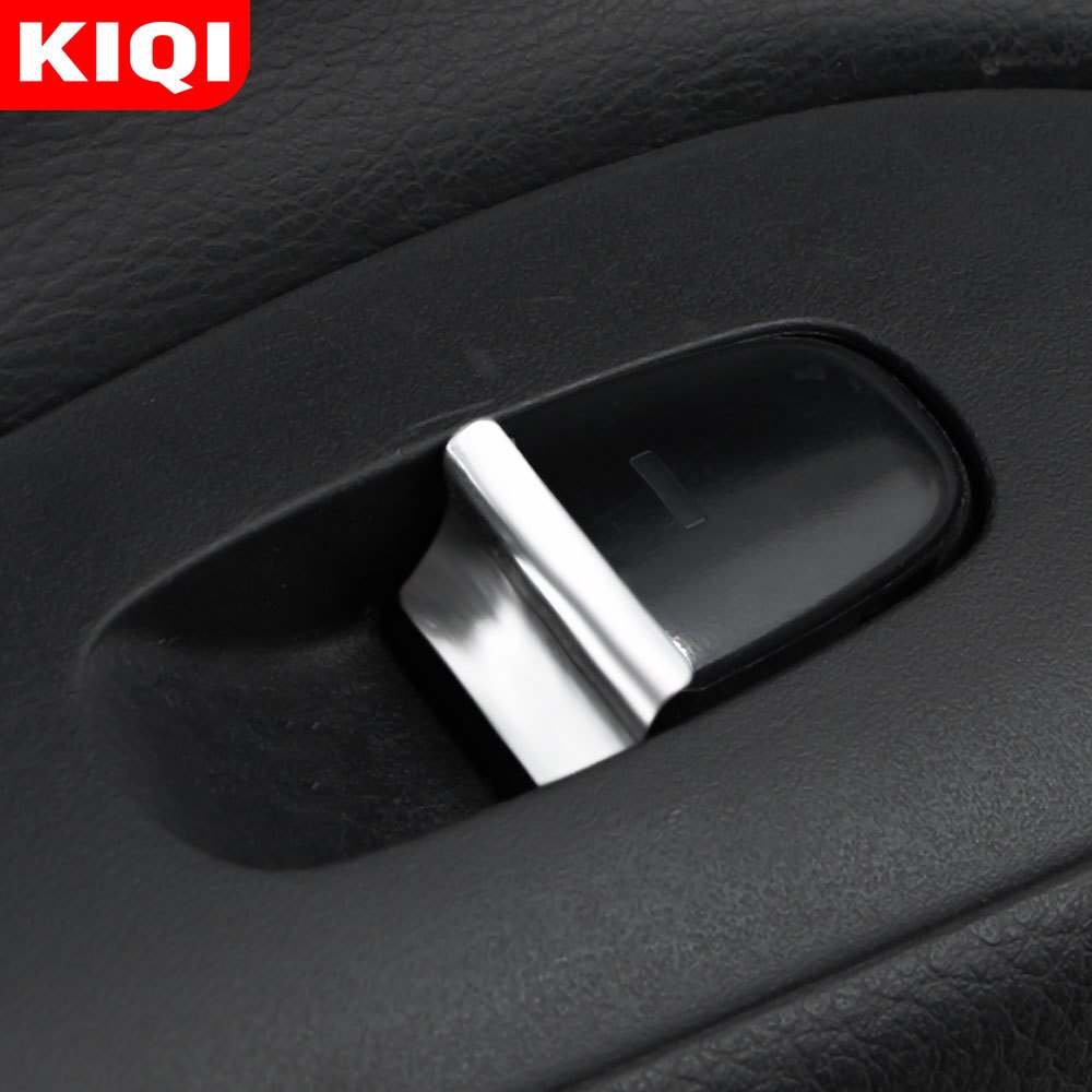 KIQI 7 Teile/satz ABS Chrom Fenster Heber Dekoration Abdeckung trimmen Aufkleber für Renault Kadjar - Fenster Aufzug Pailletten