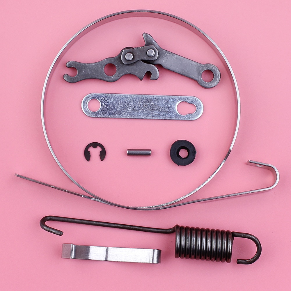 Kette Brems Band Reparatur Bausatz Flache Frühling einstellen Für Stihl Frau180 Frau170 018 017 Frau 180 170 Kettensäge Teile
