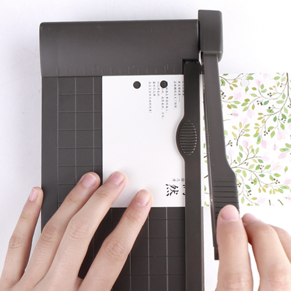 1-6 Zoll Tragbare Foto Papier Guillotine Gebaut-in Herrscher Papier Cutter Büro Schreibwaren Schneiden Werkzeuge Tragbare A5 papier Trimmer