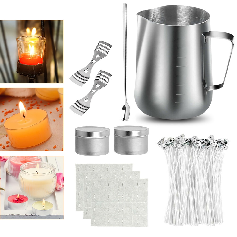 DIY Kerze, Der Bausatz DIY Kerzen Handwerk Werkzeug einstellen Griff Kunst Handwerk Liefert Edelstahl Gießen Topf für Kerze, Der