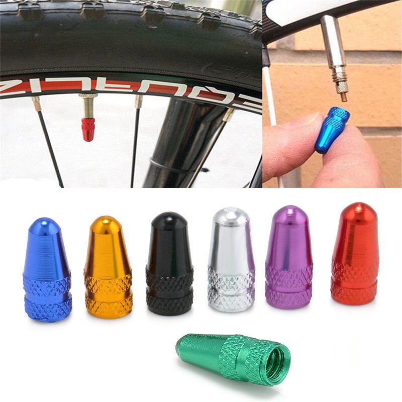 4Stck Fahrrad Ventil Kappe Aluminium Fahrrad Presta Ventil Kappe Hochdruck Spikes Reifen Ventil Staub Abdeckung MTB Fahrrad Fahrrad zubehör