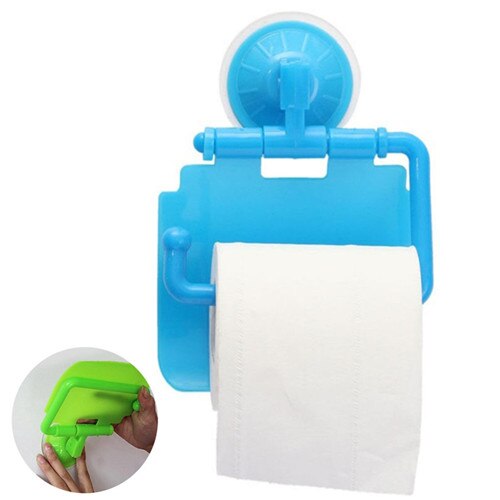 1Stck Neue Papier Halfter Rollen Gewebe Kasten Sauger Wc Papier Badezimmer Zauberstab Montiert Papier Farbe Zufällig