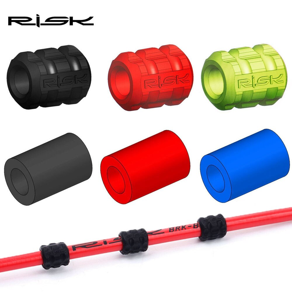 10Stck transparent Fahrrad Bremse Silikon Ring Fahrrad Bremsleitung Abdeckung Vermeiden Reibung Achteckige O-Ring Fahrrad drucken Schutz