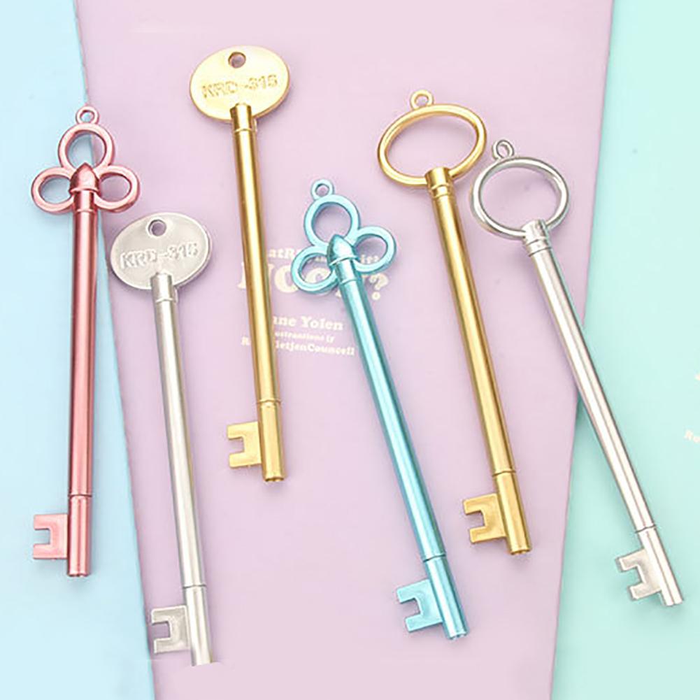 0,5mm Kreative Schlüssel bilden Gel Stift Schule Büro Schriftlich Schreibwaren Schüler Tragbare Schule Material Büro Liefert