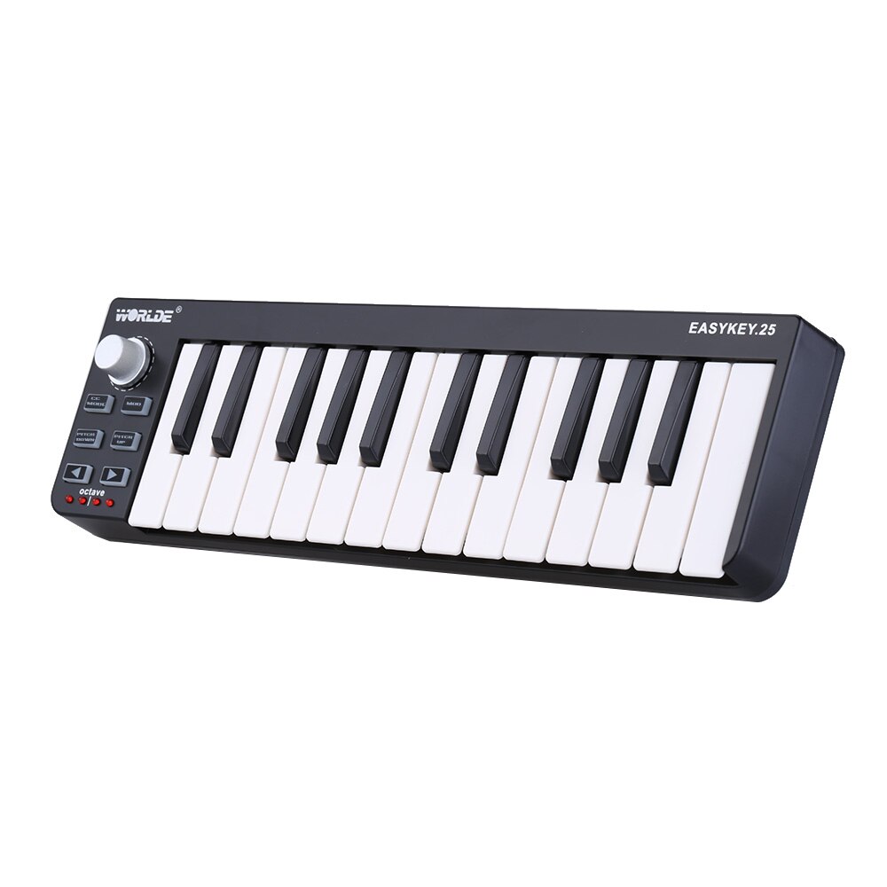Worlde Easykey.25 tragbar Klaviatur Mini 25-Schlüssel USB Midi- Regler Midi- Klaviatur
