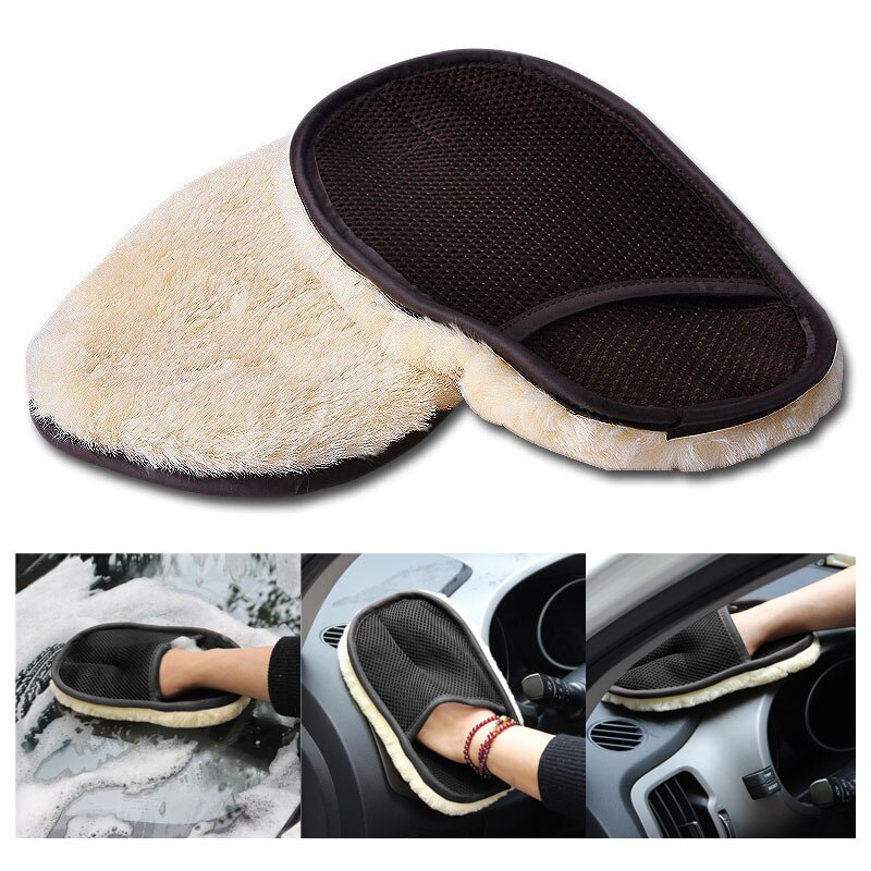 Pflege Fausthandschuh Gefüttert Haushalt Handschuhe Möbel Glas Staub Haushalt Reinigung Wasserdicht Reinigung Schwamm Tuch 1 Stck Auto Waschen Handschuhe