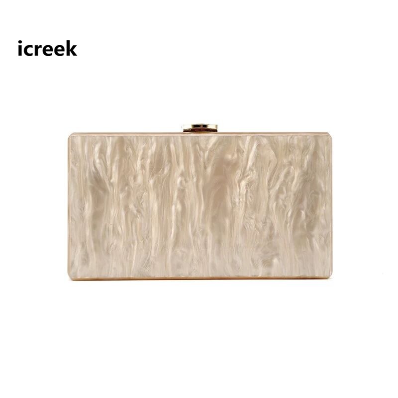 Frauen Neue Brieftasche fest Acryl Schulter Taschen Beige Party Abend Taschen Kupplung geldbörse Hochzeit damen lässig Handtaschen