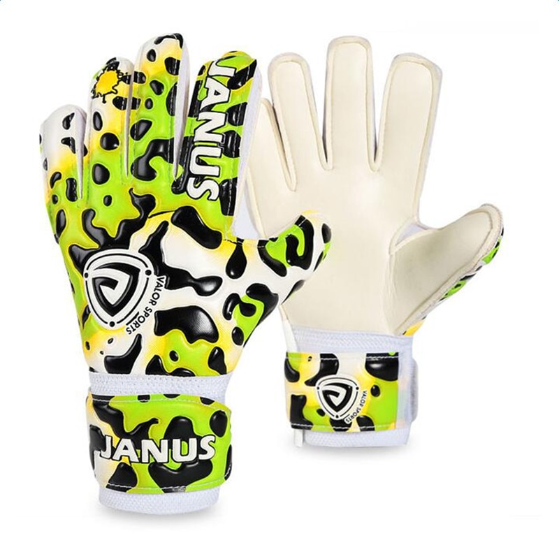 Professionelle freundlicher Torwart Handschuhe Verdickt Latex Leopard drucken Jungen FußBall Torwart Handschuhe FußBall Torwart Für freundlicher