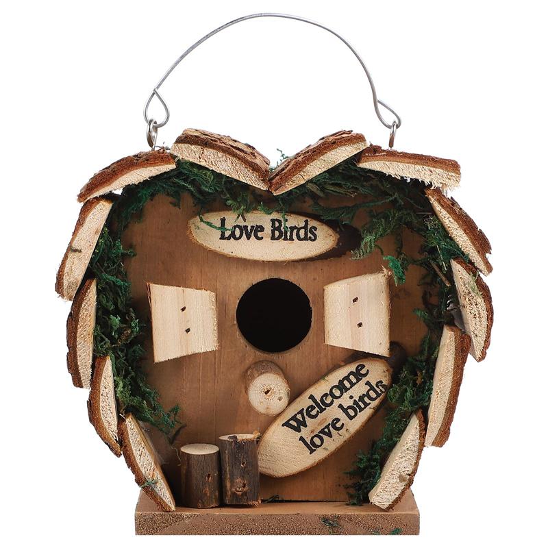 draussen Holz Vogel Haus Haustier Vogel Nest Hängen Papagei Zucht Kasten Haustier VöGel Bett Dekorative Kasten