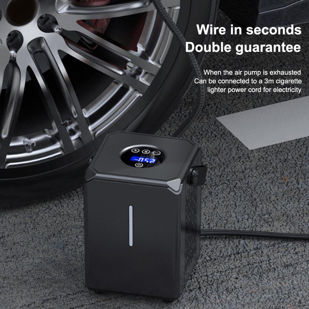 Neue Auto Luft Kompressor 6000mAh Batterie Reifen Inflator Protable Elektrische Auto Luftpumpe Digital Auto Reifen Pumpe für Auto motorrad